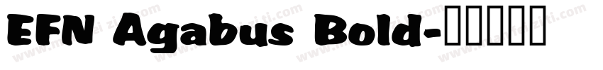 EFN Agabus Bold字体转换